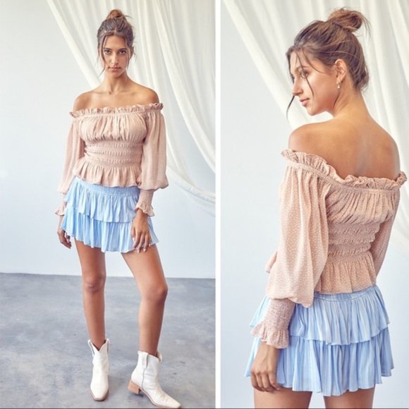 Charming Ruffle Off Shoulder Top - Picture 4 of 6